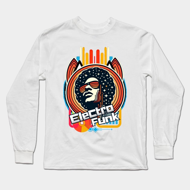 Retro Electro Funk Long Sleeve T-Shirt by Invad3rDiz